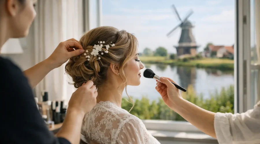 Brautstyling vor Ort in Ostfriesland planen
