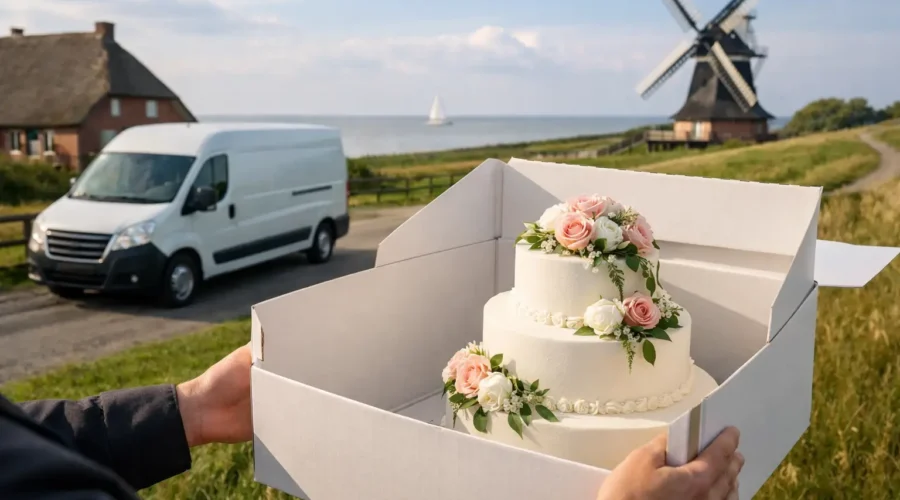 Hochzeitstorte liefern lassen in Ostfriesland