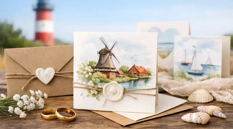 Personalisierte Hochzeitseinladungen aus Ostfriesland